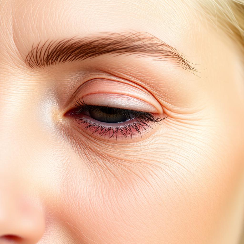 Week 8 — After 56 days of twice-daily use. Macro skin-texture reference.